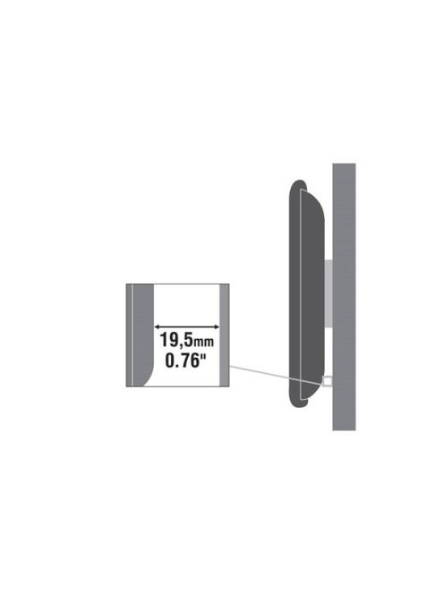 SBOX PLB-2222F fali konzol fix, 200x200, 23"-42", max 35 kg