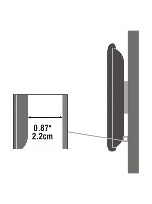 SBOX PLB-114B fali konzol, fix, 40"-70", 600x400, max 60 kg