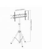 SBOX FST-846 Álló konzol, konferencia állvány, 37"-70", 200x200, max 35 kg