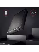 AXAGON EE35-XA3 Aline Box 3,5" USB 3.0 Külső HDD ház, fekete