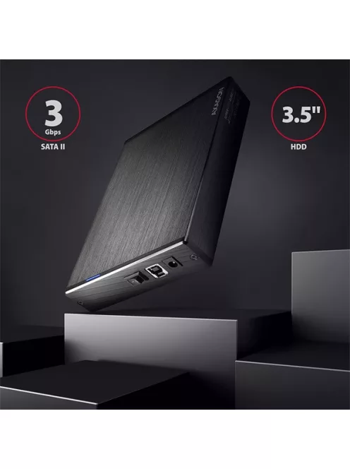 AXAGON EE35-XA3 Aline Box 3,5" USB 3.0 Külső HDD ház, fekete