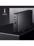 AXAGON EE35-XA3 Aline Box 3,5" USB 3.0 Külső HDD ház, fekete