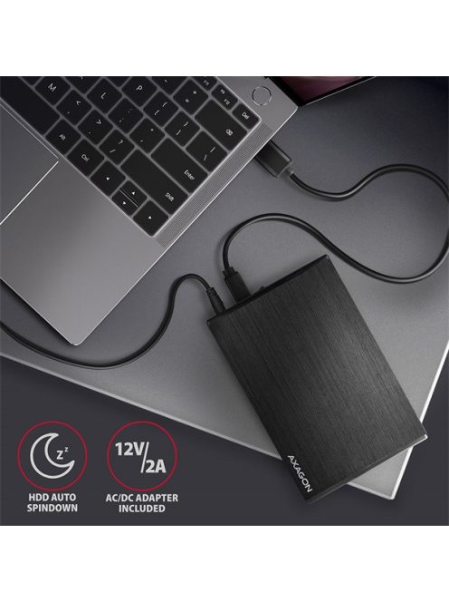 AXAGON EE35-XA3 Aline Box 3,5" USB 3.0 Külső HDD ház, fekete