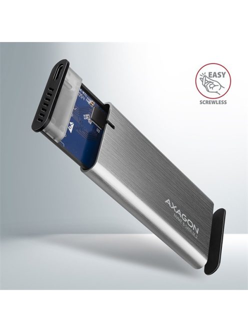 AXAGON EEM2-SG2 SuperSpeed+ USB-C - M.2 NVMe & SATA SSD külső ház