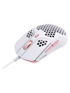HP HYPERX vezetékes gaming egér Pulsefire Haste - fehér/rózsaszín