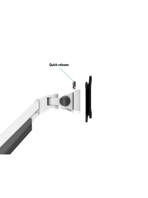 MULTIBRACKETS Asztali konzol, M VESA Gas Lift Arm Single White HD (15-34", max.VESA: 100x100 mm, 21 kg)