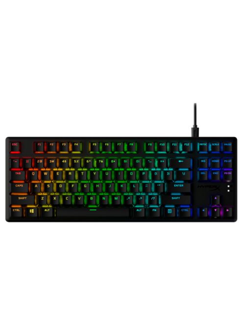 HP HYPERX vezetékes mechanikus gaming billentyűzet Alloy Origins Core PBT piros switch - amerikai lokalizáció