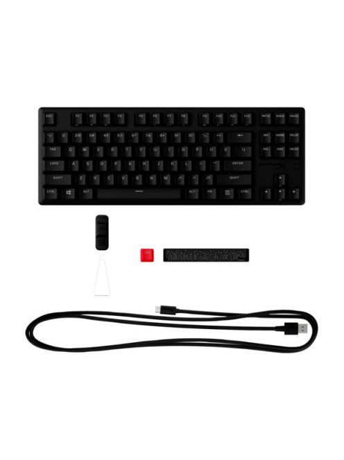 HP HYPERX vezetékes mechanikus gaming billentyűzet Alloy Origins Core PBT piros switch - amerikai lokalizáció