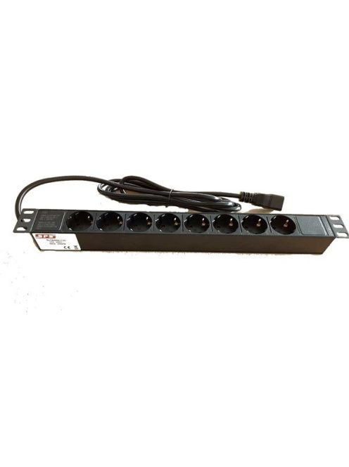 SPS Szünetmentes Elosztó PDU 8 Schuko, Rack 2,5m, IEC320 C20 16A