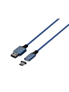   KONIX - MYTHICS PS5 Töltő kábel Mágnesfejjel USB-A to USB-C 3m, Kék