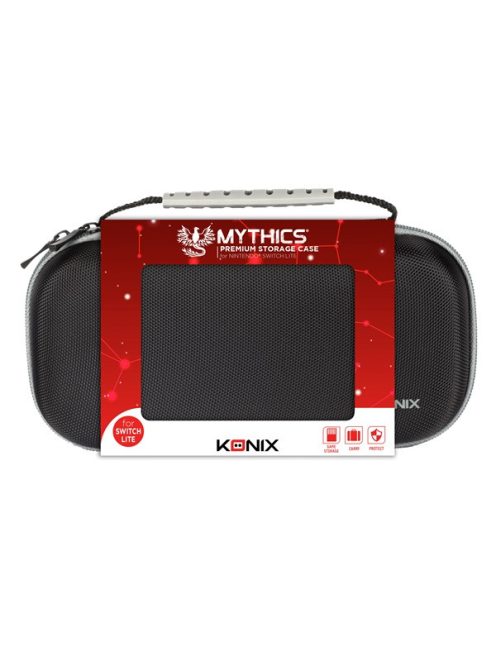 KONIX - MYTHICS Nintendo Switch/Lite/OLED Ütésálló Utazó tok, Fekete