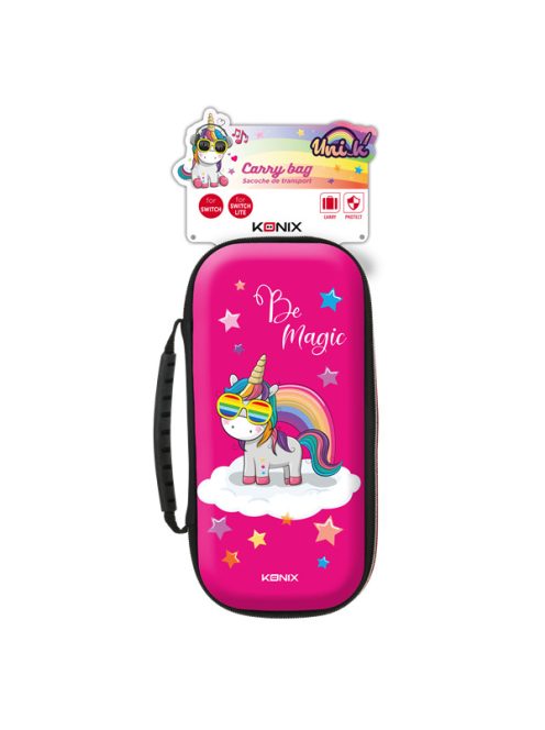 KONIX - UNIK " Be Magic" Nintendo Switch/Lite Utazó Tok, Színes