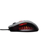 KONIX - DRAKKAR PC Runemaster Evo Egér Vezetékes Gaming 2500DPI, Fekete-Piros