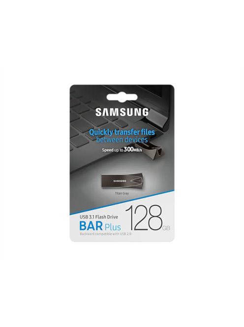 SAMSUNG Pendrive BAR Plus USB 3.1 Flash Drive 128GB (Titan Grey)