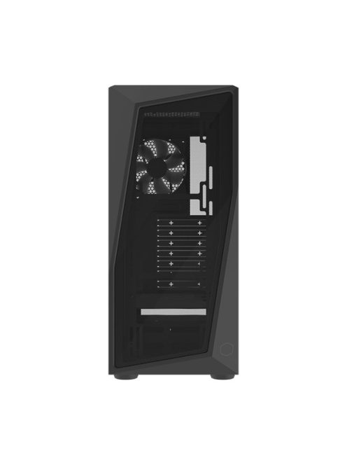 COOLER MASTER Ház, Mid Tower ATX CMP 520L, 1db Ventilátorral, Tápegység nélkül, Edzett üveg, fekete