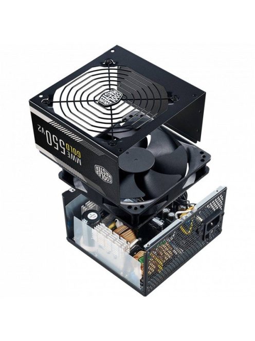 COOLER MASTER Tápegység MWE GOLD 550W, 12cm, 80+ Gold V2, fekete