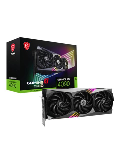 MSI Videokártya PCI-Ex16x nVIDIA RTX 4090 GAMING X TRIO 24GB DDR6X