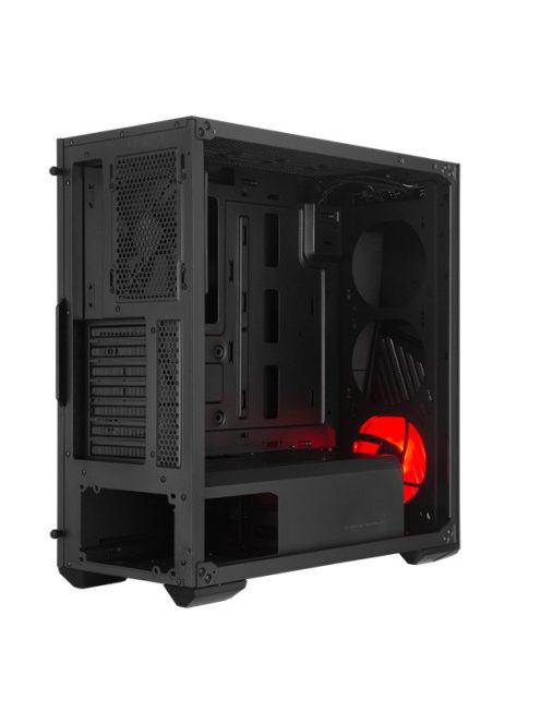 COOLER MASTER Ház Mid Tower ATX MASTERBOX K501L RGB, Tápegység nélkül, Üvegfalú, Fekete