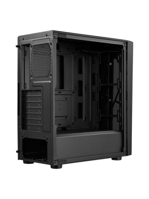 COOLER MASTER Ház Midi ATX CMP 510 ARGB, Tápegység nélkül, Üvegfalú, Fekete