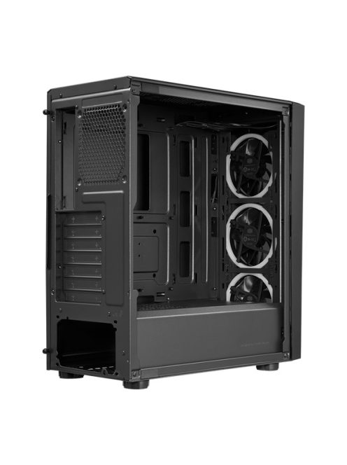 COOLER MASTER Ház Midi ATX CMP 510 ARGB, Tápegység nélkül, Üvegfalú, Fekete