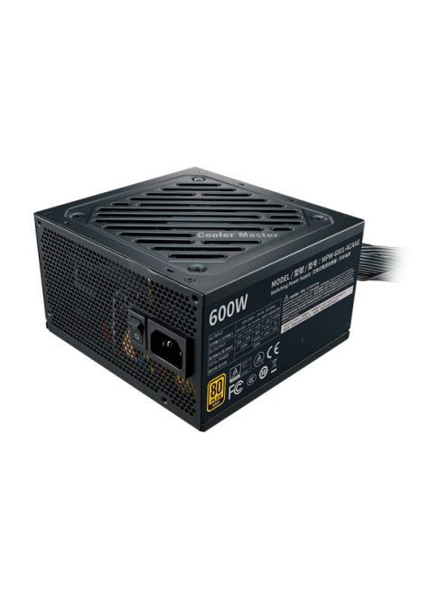 COOLER MASTER Tápegység G600 600W, 12cm, OEM, 80+ Gold