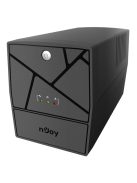 NJOY Szünetmentes 2000VA - Keen 2000 USB (4 Schuko, line-interaktív, fekete)