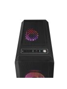 CHIEFTEC Ház Gaming Scorpion 4, ATX, 4x120mm RGB ventilátor, RGB vezérlő, Tápegység nélkül, Edzett Üveg, Fekete