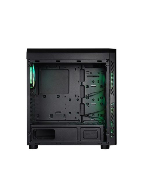 CHIEFTEC Ház Gaming Scorpion 4 A-RGB + 4xRGB Ventilátor + RGB Kontroller, Táp nélkül, Edzett Üveg, fekete