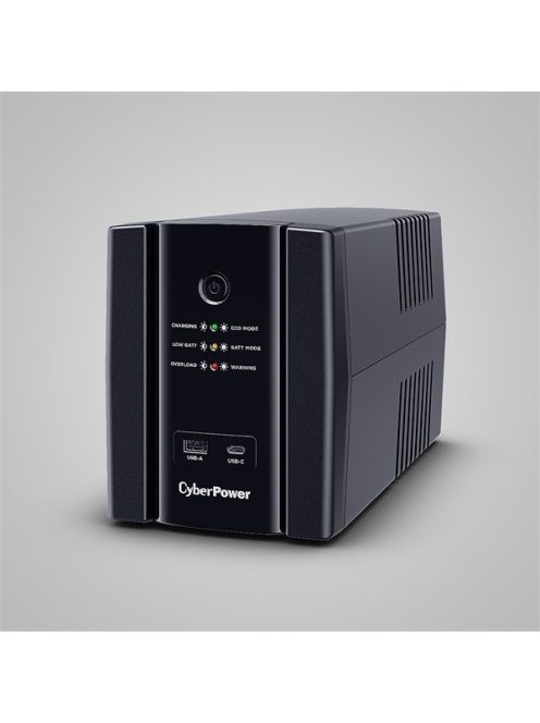 CYBERPOWER UPS UT1500EG (4 aljzat) 1500VA 900W, 230V szünetmentes tápegység LINE-INTERACTIVE