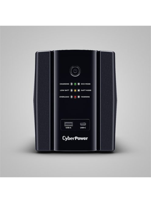 CYBERPOWER UPS UT1500EG (4 aljzat) 1500VA 900W, 230V szünetmentes tápegység LINE-INTERACTIVE