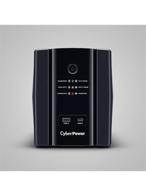 CYBERPOWER UPS UT1500EG (4 aljzat) 1500VA 900W, 230V szünetmentes tápegység LINE-INTERACTIVE