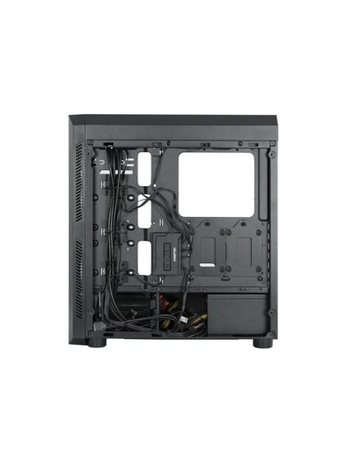 CHIEFTEC Ház Scorpion GL-02B-OP ATX, 4xRGB Ventillátor + RGB Control HUB, Tápegység nélkül, Edzett üveg, Fekete