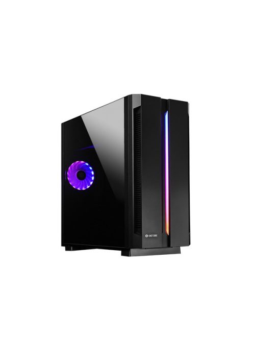CHIEFTEC Ház Chieftronic G1 GR-01B-OP ATX, 1xRGB Ventillátor + Kontroller, Tápegység nélkül, Edzett üveg, Fekete