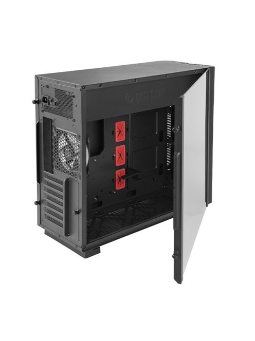 CHIEFTEC Ház Chieftronic G1 GR-01B-OP ATX, 1xRGB Ventillátor + Kontroller, Tápegység nélkül, Edzett üveg, Fekete