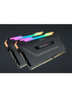   CORSAIR Memória VENGEANCE RGB DDR4 16GB 3200MHz C16 (Kit of 2), fekete