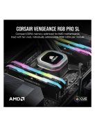 CORSAIR Memória VENGEANCE RGB PRO DDR4 32GB 3600MHz C18 SL (Kit of 2), SPD 2666MHz, fekete