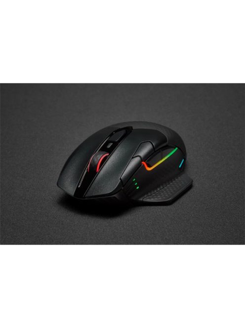 CORSAIR Vezetékes/Vezeték Nélküli Egér Gaming, DARK CORE RGB PRO, 8 programozható gomb, RGB, 18000dpi, fekete