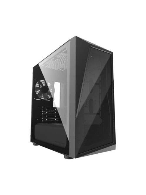 COOLER MASTER Ház Mini Tower ATX CMP 320L, 1db Ventilátorral, Tápegység nélkül, Üvegfalú, Fekete