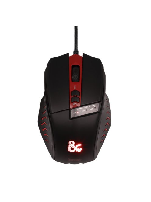 KONIX - DUNGEONS & DRAGONS Egér Vezetékes Gaming 2500DPI, Fekete-Piros