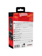 KONIX - DUNGEONS & DRAGONS Egér Vezetékes Gaming 2500DPI, Fekete-Piros