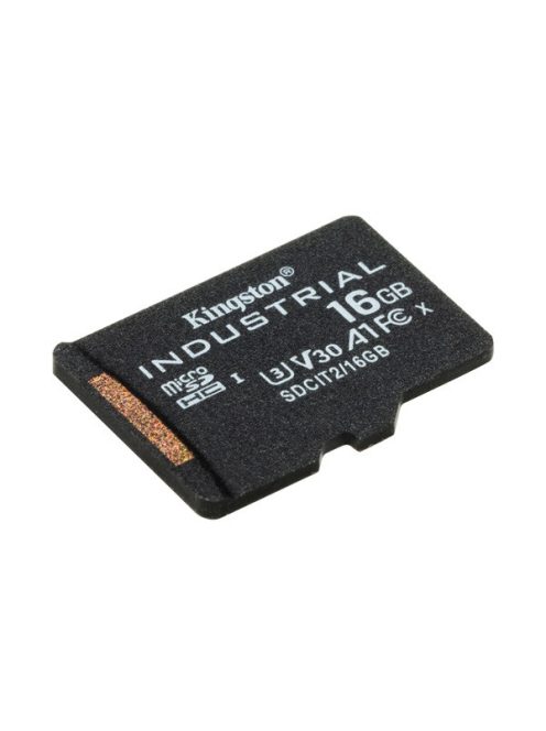 KINGSTON Memóriakártya MicroSDHC 16GB Industrial C10 A1 pSLC Adapter nélkül