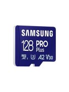 SAMSUNG Memóriakártya, PRO Plus microSDXC kártya 128GB, CLASS 10, UHS-I, U3, V30, A2, + Adapter, R180/W130