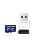 SAMSUNG Memóriakártya, PRO Plus + Reader microSDXC 128GB, CLASS 10, UHS-I, U3, V30, A2, R180/W130