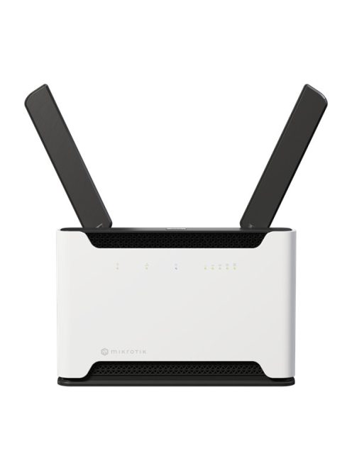 MIKROTIK Wireless Router DualBand, 4x1000Mbps+ 1x2,5Gbps, AX1800, Chateau LTE6 ax, 1xMicroSIM, Asztali