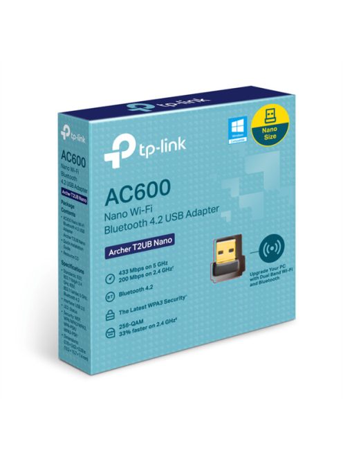 TP-LINK Wireless és Bluetooth 4.2 USB Adapter AC600, Archer T2UB Nano