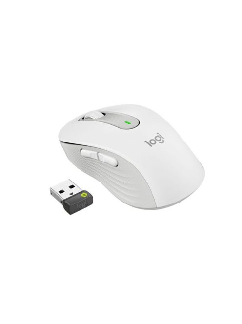 LOGITECH Egér - M650 Signature Vezeték Nélküli Optikai (Large) balkezes Business, Piszkosfehér