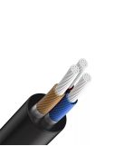 DEVIA 3,5 MM JACK - TYPE-C AUDIO KÁBEL 1 M-ES VEZETÉKKEL - SERIES IPURE AUX AUDIO CABLE - BLACK