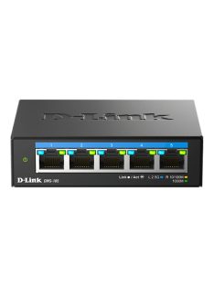   D-LINK Switch 5x2.5Gbps Multi-Gigabit Fémházas Asztali, DMS-105/E