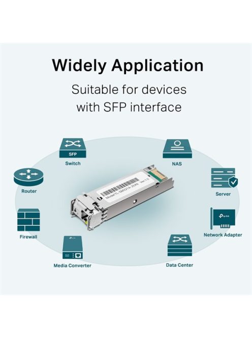 TP-LINK Switch SFP Modul 1000Base-BX WDM kétirányú 2km távolság, SM321A-2