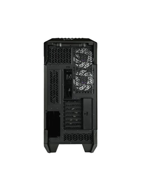 COOLER MASTER Ház ATX HAF 700 + 5db Ventilátor + ARGB Gen2 Kontroller + HUB, Tápegység nélkül, Üvegfalú, fekete